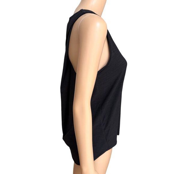 CALIA Women's Twist Back Tank top Pure Black size M NWT - Picture 3 of 8